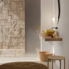 Bordvask i blank eller mat keramik Made in Italy - Færge Viadurini