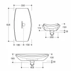 Bordtæppe i flettet keramik af design lavet i Italien Laura Viadurini