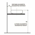 Raku keramiske håndvaske med håndlavet håndlavet i Italien, Ramon Viadurini