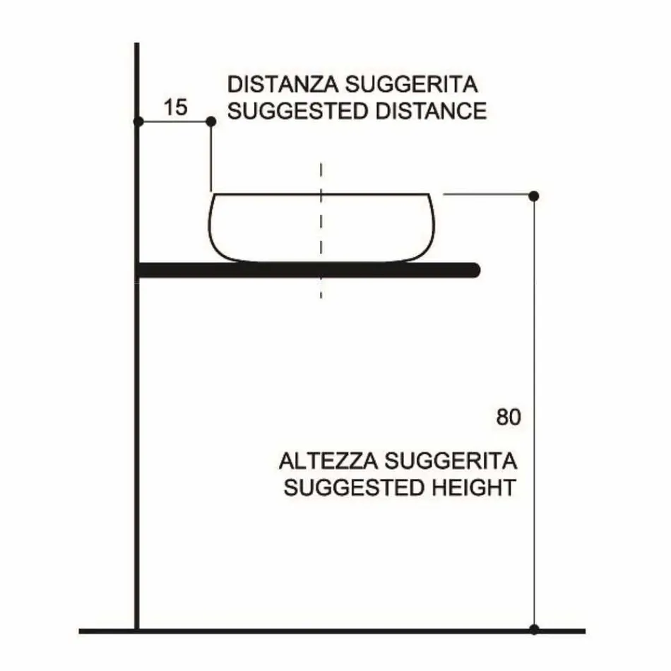 Raku keramiske håndvaske med håndlavet håndlavet i Italien, Ramon Viadurini