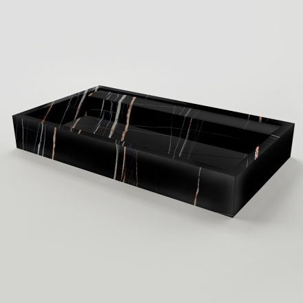 Bordvask i marmorlignende porcelænsstentøj fremstillet i Italien - Cervia Viadurini