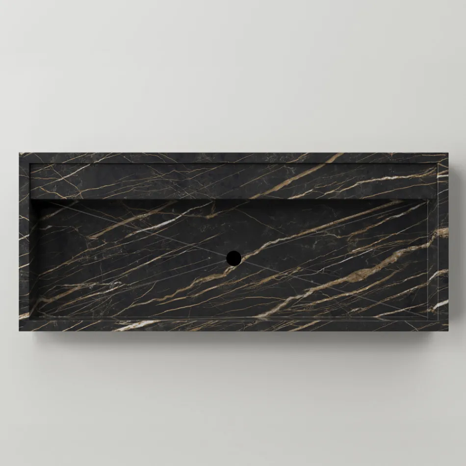 Bordplade håndvask i marmoreffekt porcelæn Stentøj Made in Italy - Cervia Viadurini