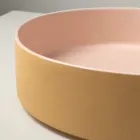 Halo hånddrejet porcelænsvask i stentøj, fremstillet i Italien Viadurini