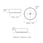 Halo hånddrejet porcelænsvask i stentøj, fremstillet i Italien Viadurini