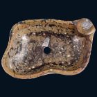 Håndvask marmor tæller og Numa fossiler, enestående stykke Viadurini