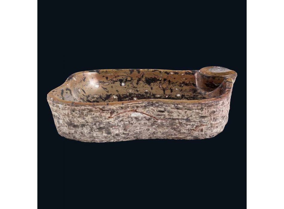 Håndvask marmor tæller og Numa fossiler, enestående stykke Viadurini
