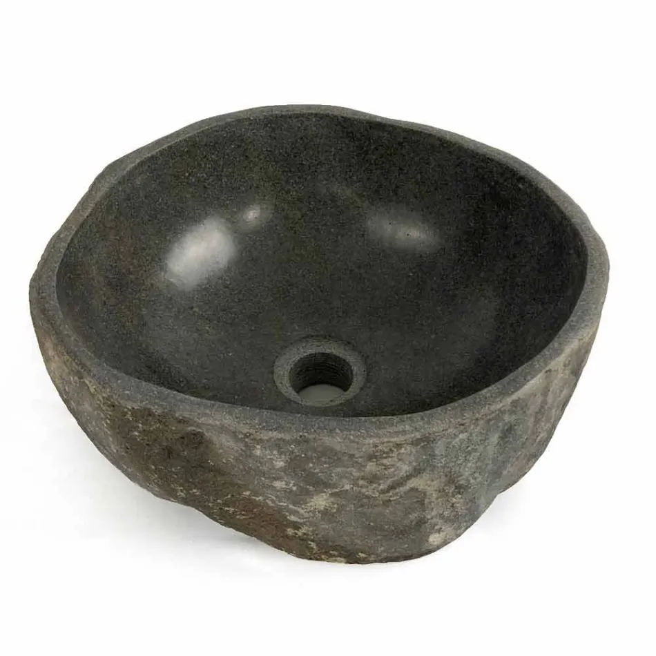 Bordvask i naturlig flodsten Agra Viadurini