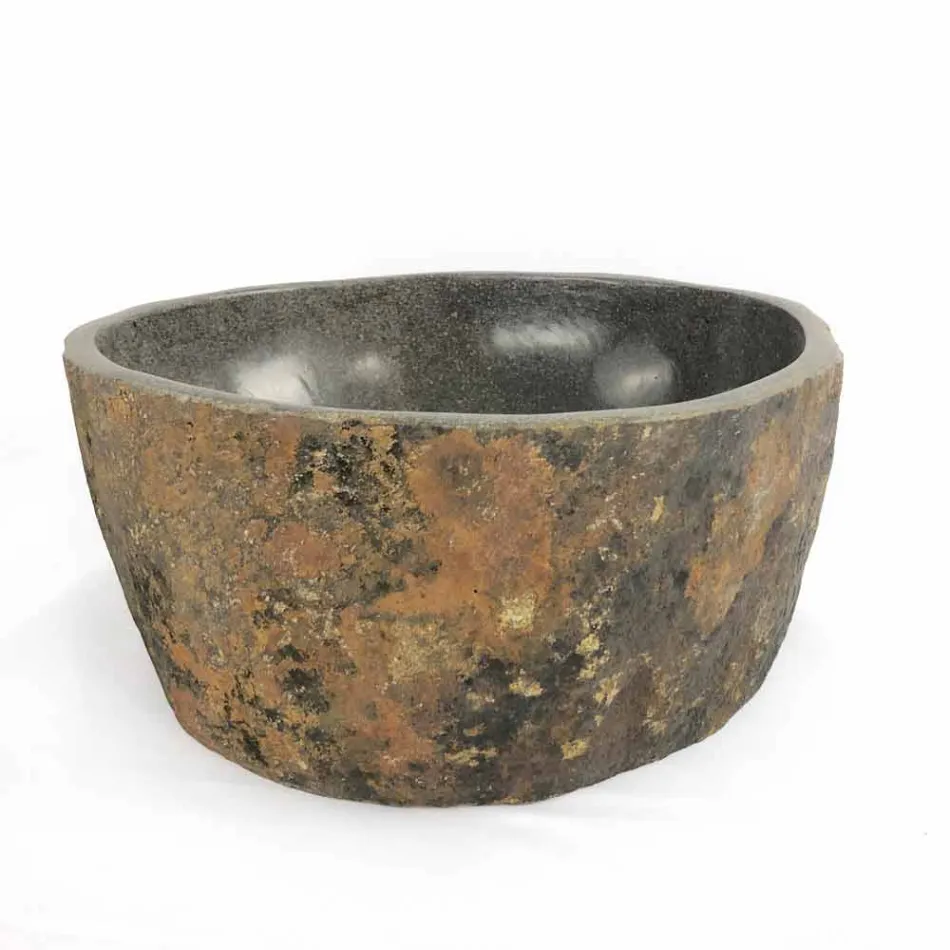 Bordvask i naturlig flodsten Agra Viadurini