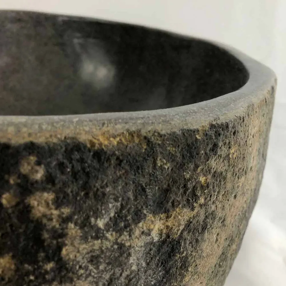 Bordvask i naturlig flodsten Agra Viadurini