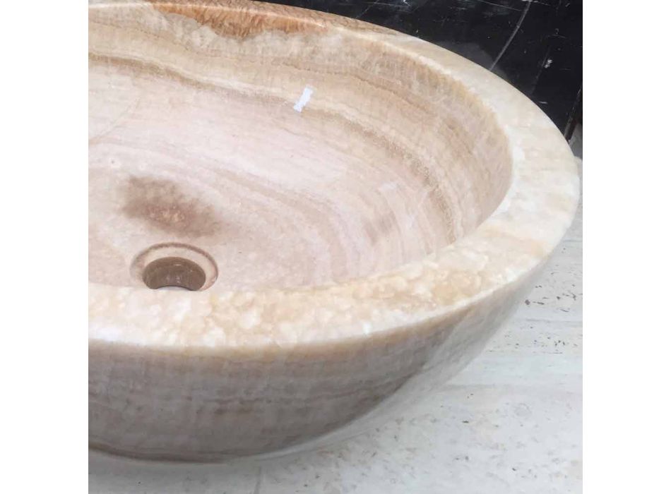 Countertop natursten håndvask, unikt stykke, Ana Viadurini