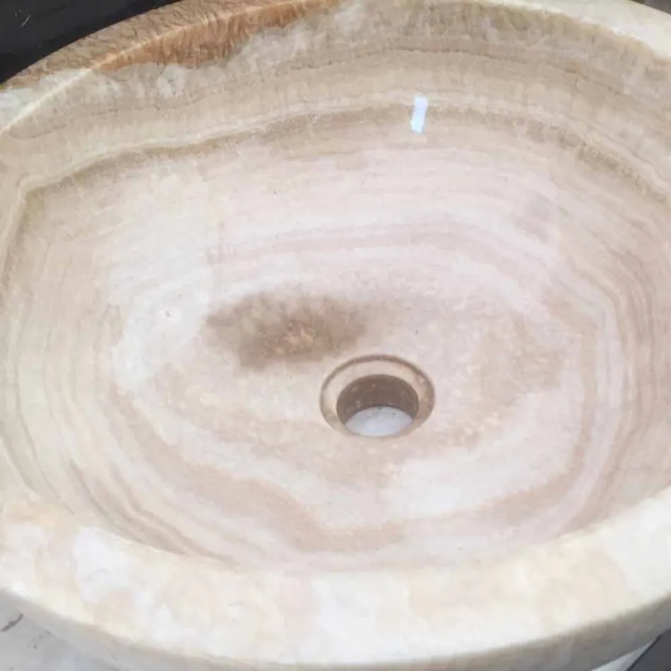 Countertop natursten håndvask, unikt stykke, Ana Viadurini