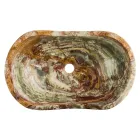 Bordvask i Leila onyx sten, unikt håndlavet stykke Viadurini