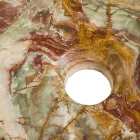 Bordvask i Leila onyx sten, unikt håndlavet stykke Viadurini