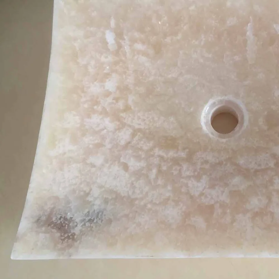 Onyx natursten håndvask Kærlighed, unikt stykke Viadurini