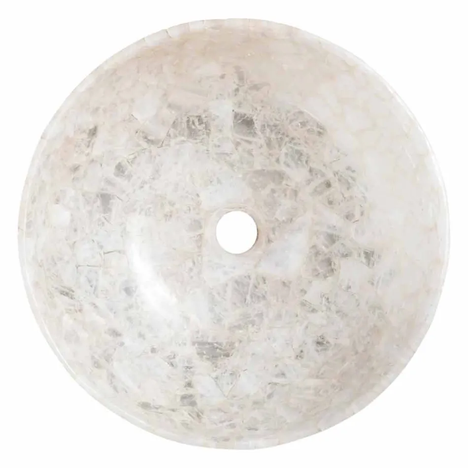Håndvask, Tala krystal kvarts, enkelt stykke håndlavet Viadurini