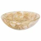 Håndvask kunstharpiks Alma, sten indsætter agat Viadurini