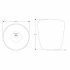 Bordvask i harpiks og mineralpulver i form af en spand - spand Viadurini