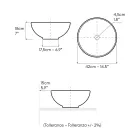 Hånddrejet Raku bordvask fremstillet i Italien - Magma Viadurini