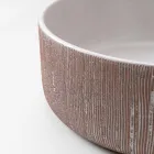 Balance håndstrippet håndvask i naturlig rød jord til bordpladen Viadurini