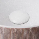 Balance håndstrippet håndvask i naturlig rød jord til bordpladen Viadurini