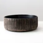 Balance håndstrippet håndvask i naturlig rød jord til bordpladen Viadurini