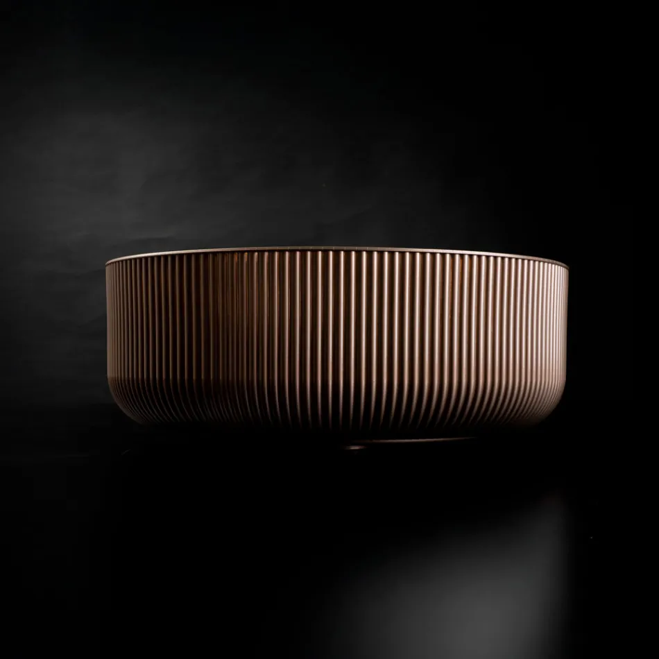 Bordvask i harpiksbelagt og malet venetiansk glas - Excelsior Viadurini