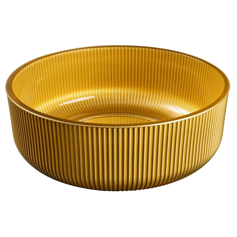 Bordvask i harpiksbelagt og malet venetiansk glas - Excelsior Viadurini