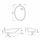 Design skrå keramisk håndvask lavet i Italien Glossy Viadurini