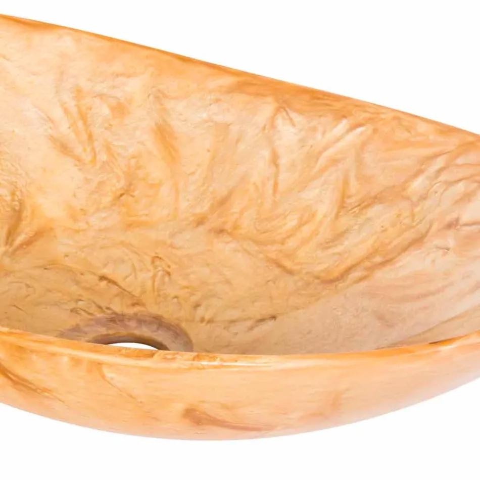 Moderne håndlavet harpiks bordplade - Malegno Viadurini