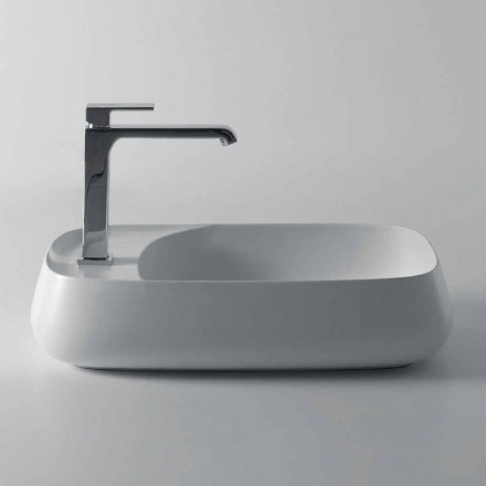 Moderne keramisk håndvask L 60cm lavet i Italien, Gaiola Viadurini