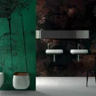 Moderne keramisk håndvask L 60cm lavet i Italien, Gaiola Viadurini