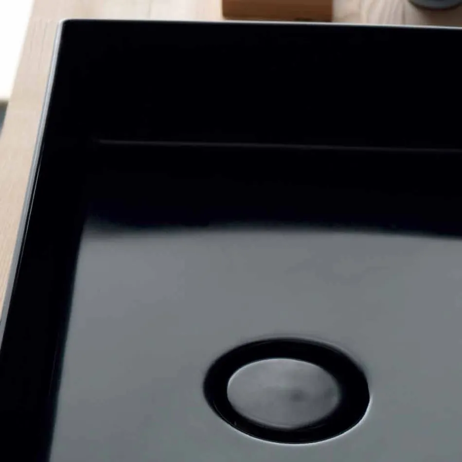 Håndvask support moderne sort keramisk Icon Alice Keramik Viadurini