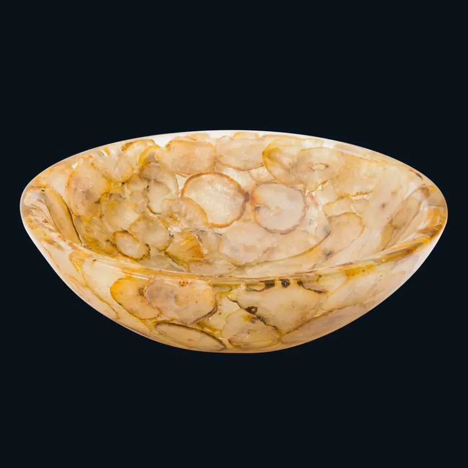 Countertop støtte moderne kunstig harpiks og agat sten Petra Viadurini