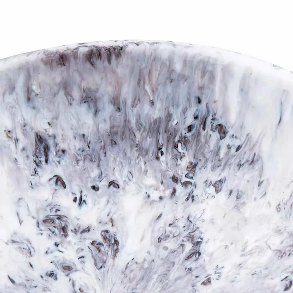 Moderne brun og sort harpiks bordplade - Dogliola Viadurini