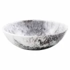 Moderne brun og sort harpiks bordplade - Dogliola Viadurini