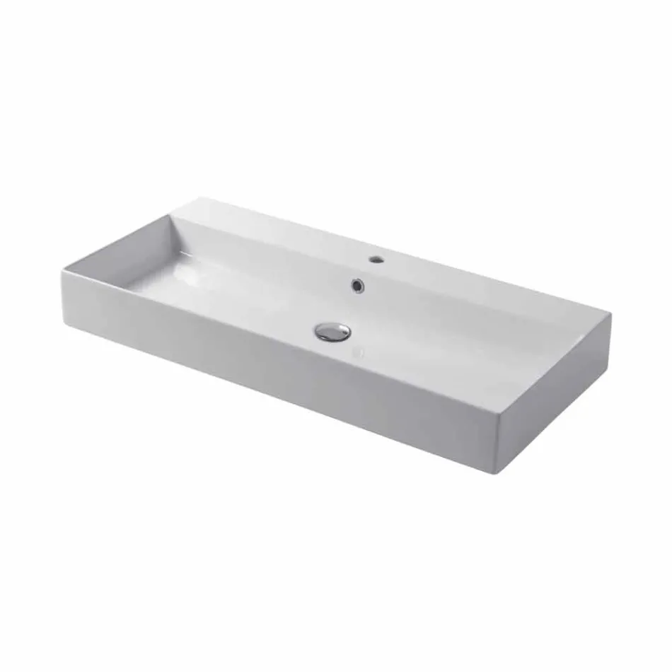 Design bordplade eller håndvask i farvet keramisk Leivi Viadurini