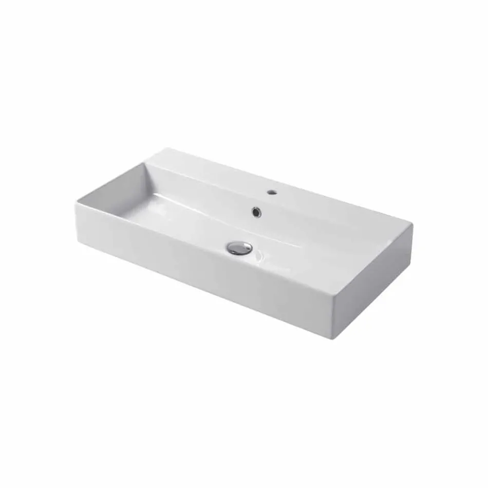 Design bordplade eller håndvask i farvet keramisk Leivi Viadurini