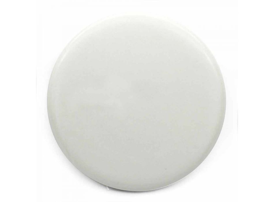 Bordplade eller væghængt håndvask i hvid eller farvet keramik 2 størrelser - Malvina Viadurini