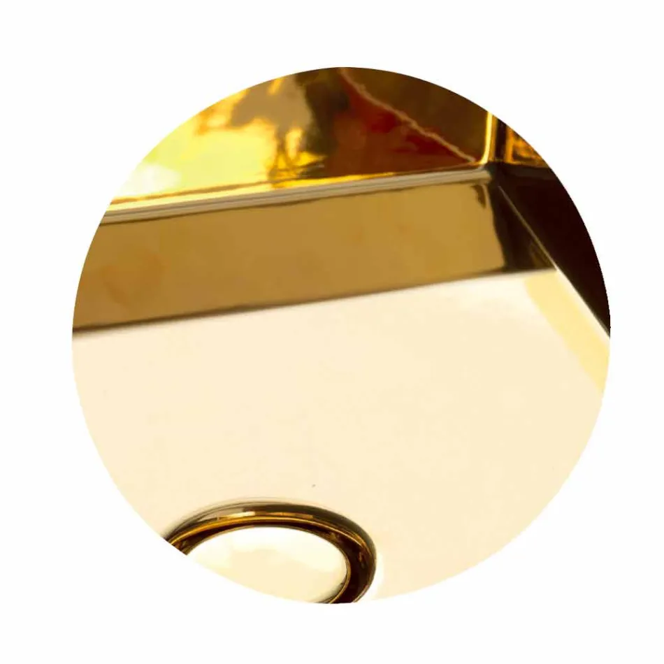 Bordplade eller vægmonteret keramisk håndvask L 75cm lavet i Italien, Gais Viadurini