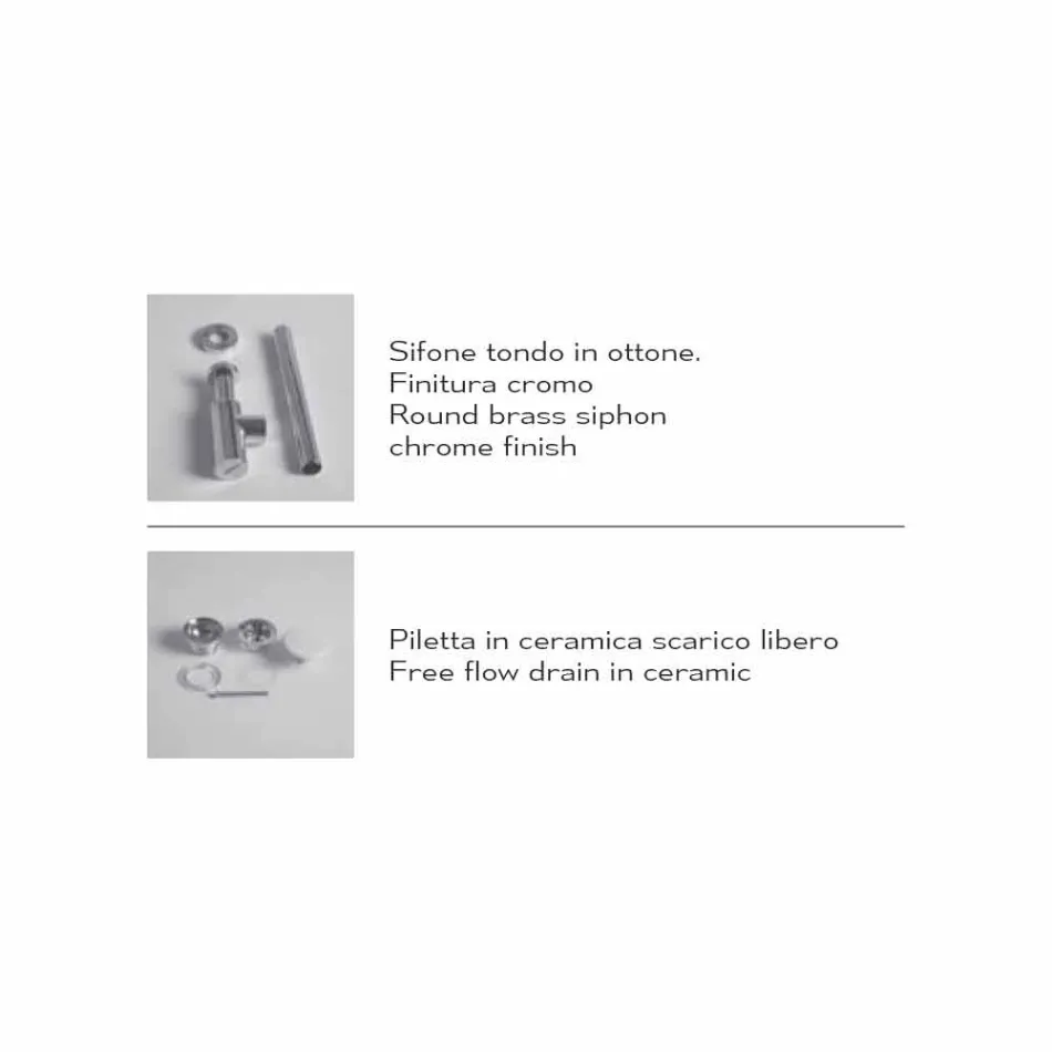 Rektangulær keramisk bordplade lavet i Italien - akt Viadurini