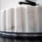 Oval bordplade håndvask til badeværelset Lavet af hvid marmor - Cunzite Viadurini