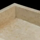 Hvid bordplade i natursten Jef, unikt stykke Viadurini