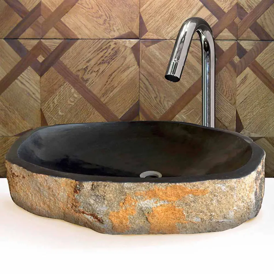 Håndvask Støtte Piece i Basalt Hassan Viadurini