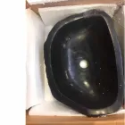 Håndvask enkelt stykke bærer basalt i Hassan Viadurini