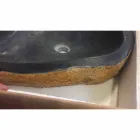 Håndvask enkelt stykke bærer basalt i Hassan Viadurini