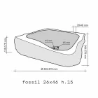 Håndvask Støtte Piece Wood Fossil Goa Viadurini