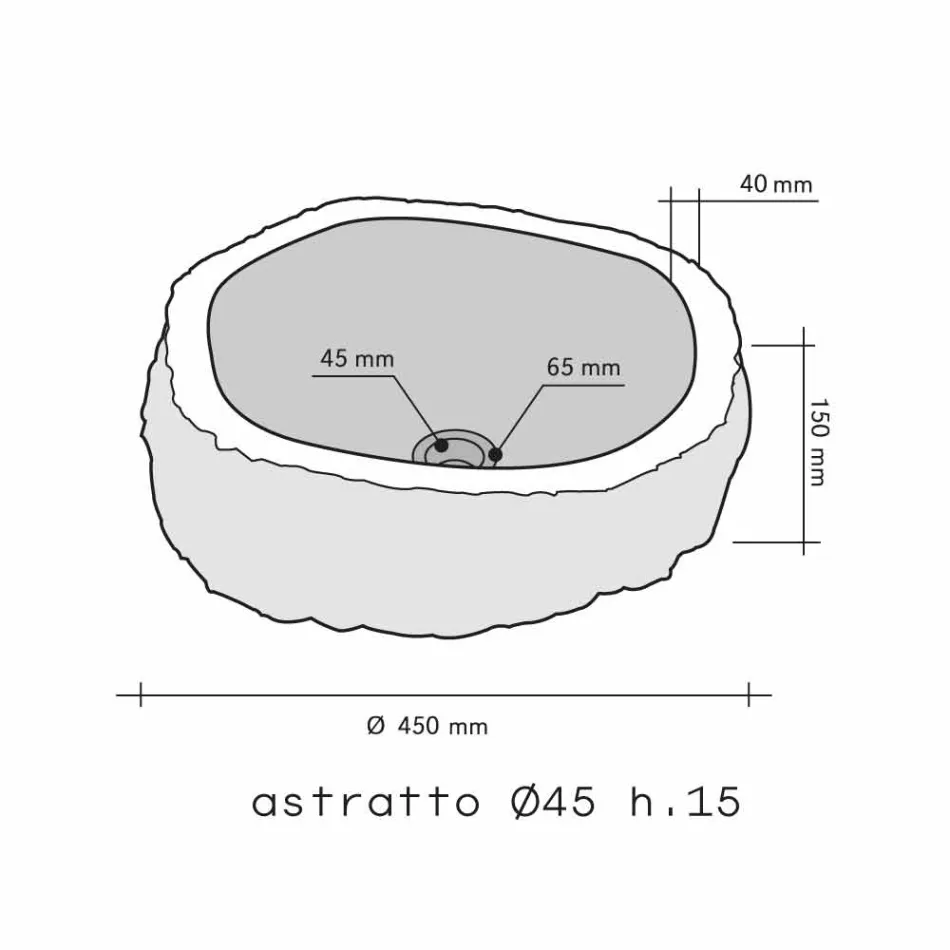 Håndvask Støtte Piece Marble Mumbai Fume Viadurini