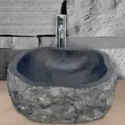 Håndvask Støtte Piece i sort marmor Mumbai Viadurini