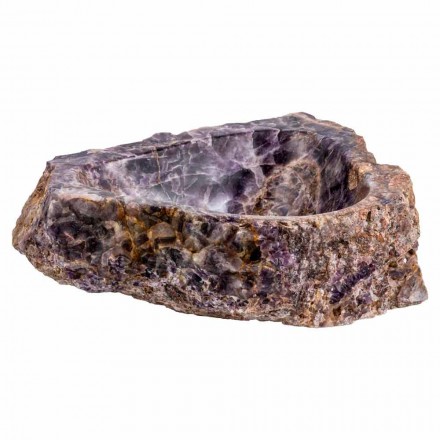 Bordtæppe håndlavet i ametyst sten, Vidor Viadurini