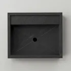 Rektangulær bordplade håndvask i porcelænsstentøj Fremstillet i Italien - Cervia Viadurini